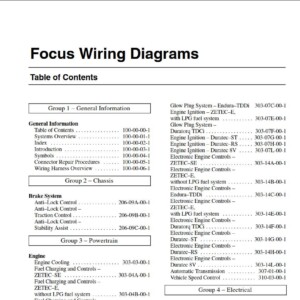 Ford Focus 2010 Service Manual Wiring Diagrams