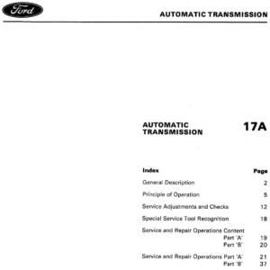 Ford Transit Petrol 1978 - 1986 Service Repair Manual