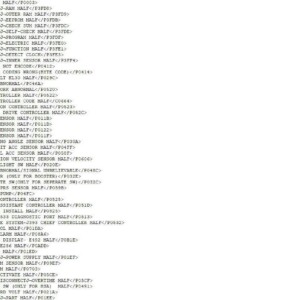 Geely SABS MK70ABS TROUBLE CODES