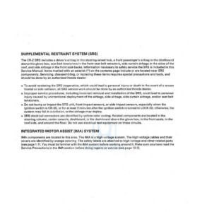 Honda CR-Z 2011 2012 Service Repair Shop Manual