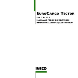 IVECO EuroCargo TECTOR WORKSHOP SERVICE MANUAL