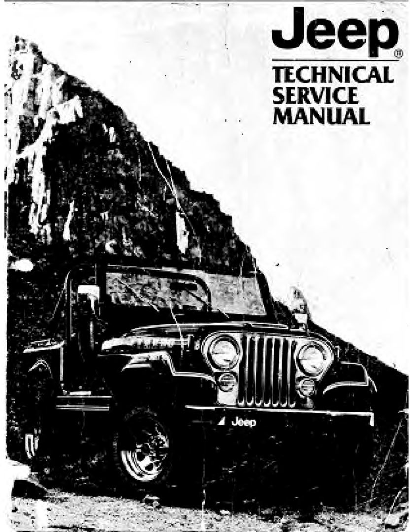 Jeep 1982 Technical Service Manual
