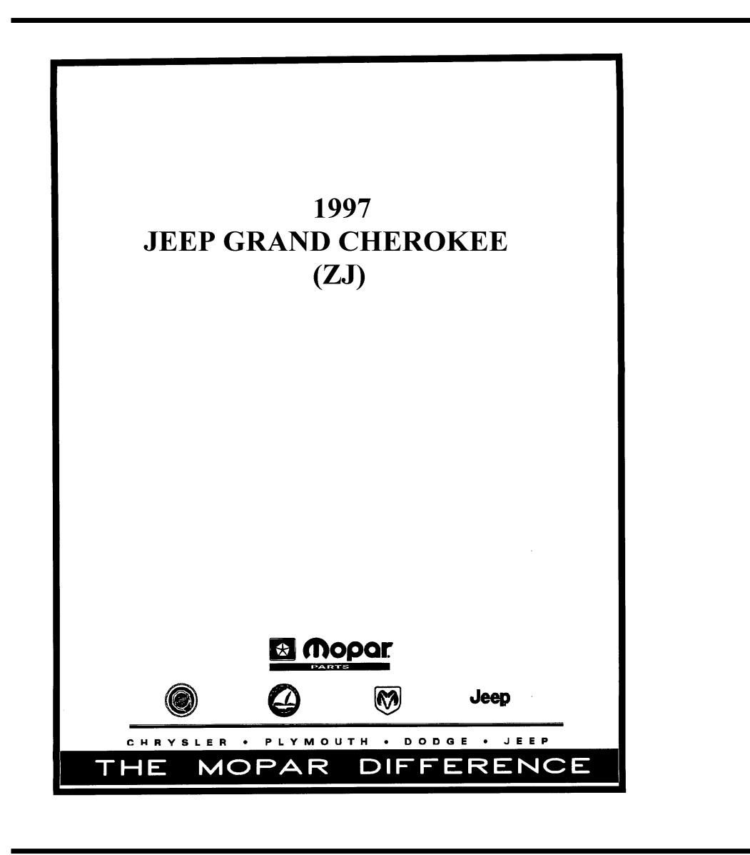 1997 Jeep Cherokee Shop Service Repair Manual Book Engine Drivetrain Wiring