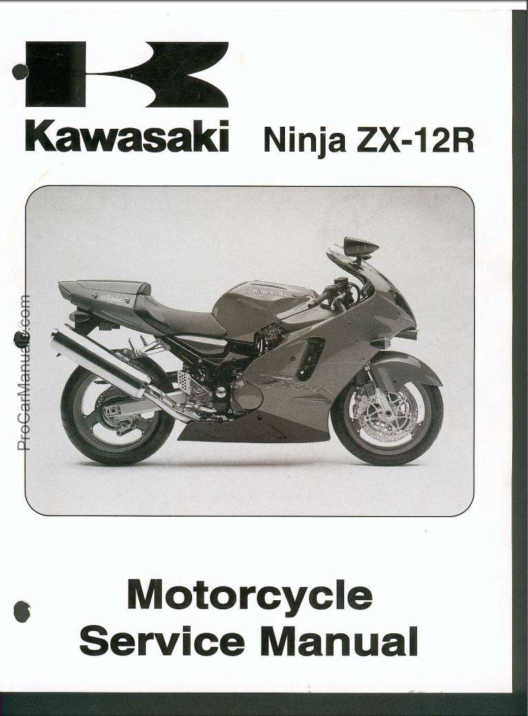 Kawasaki ZX12R 2000 Motorcycle Service Manual – PDF Download