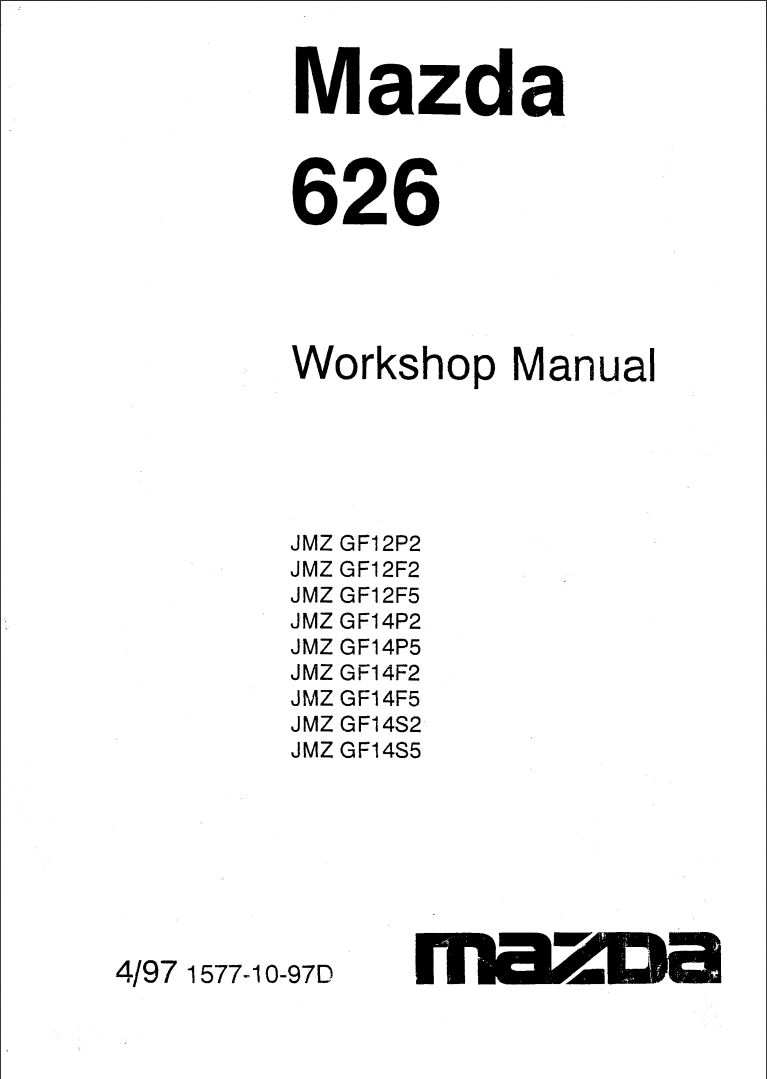 Mazda 626 1997 Manual PDF Download