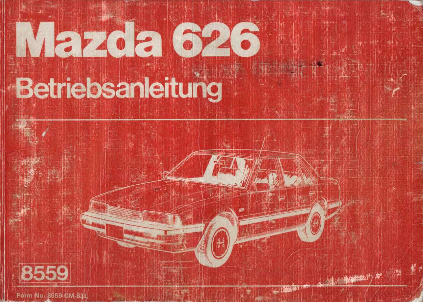 Mazda 626 GC 1983 Betriebsanleitung