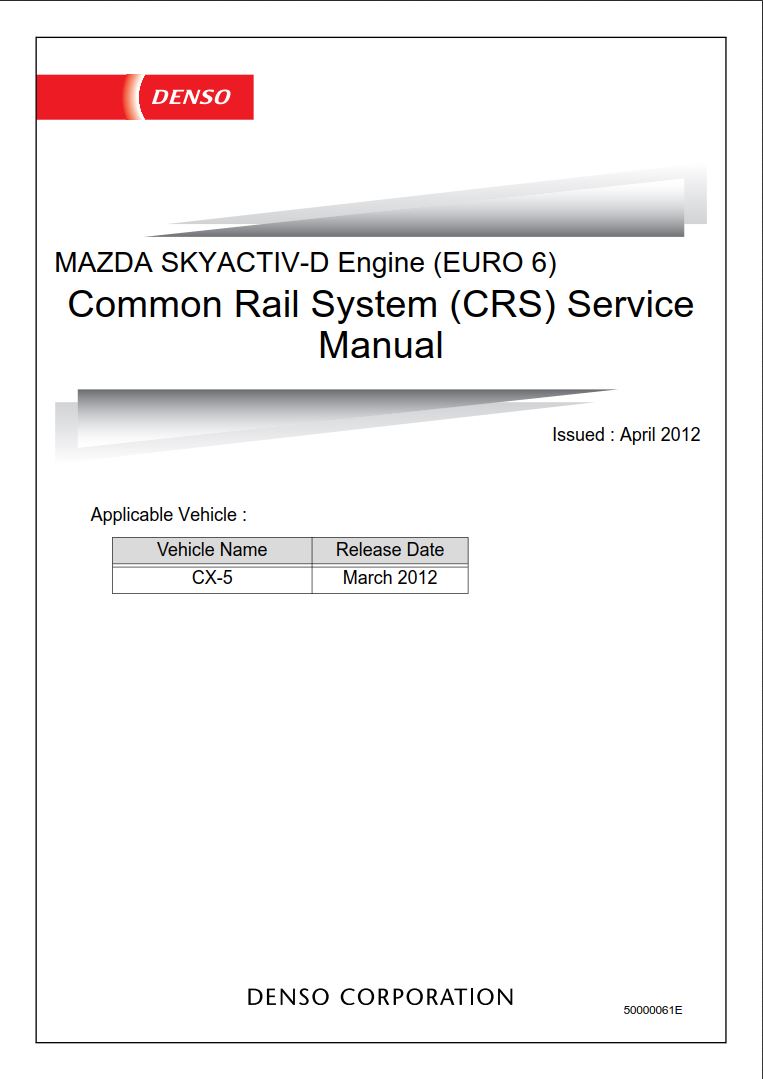 Mazda CX-5 Denso Sky Active Service Manual – PDF Download