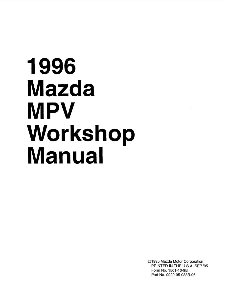 1996 mazda protege repair manual