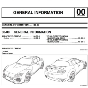 Mazda RX-8 2009 Service Highlights
