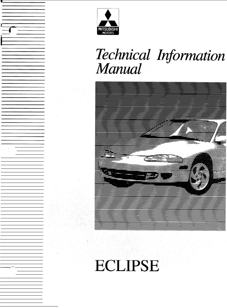 Mitsubishi Eclipse Technical Information Manual PDF Download