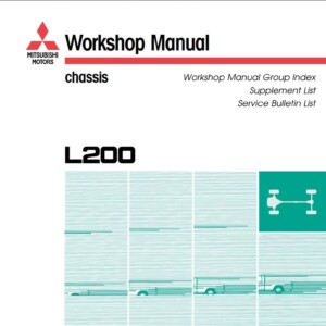 Mitsubishi L200 Triton 1997 - 1999 Supplements and Service Bulletins, Service Manual