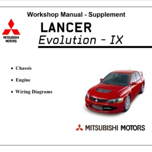 Mitsubishi Lancer Evolution IX 2005 Workshop Manual