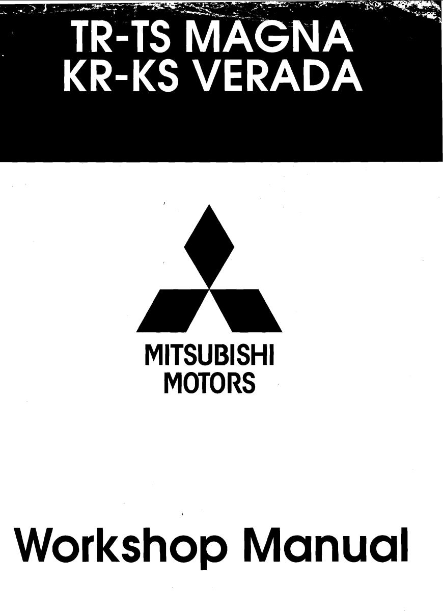 mitsubishi magna workshop manual pdf download