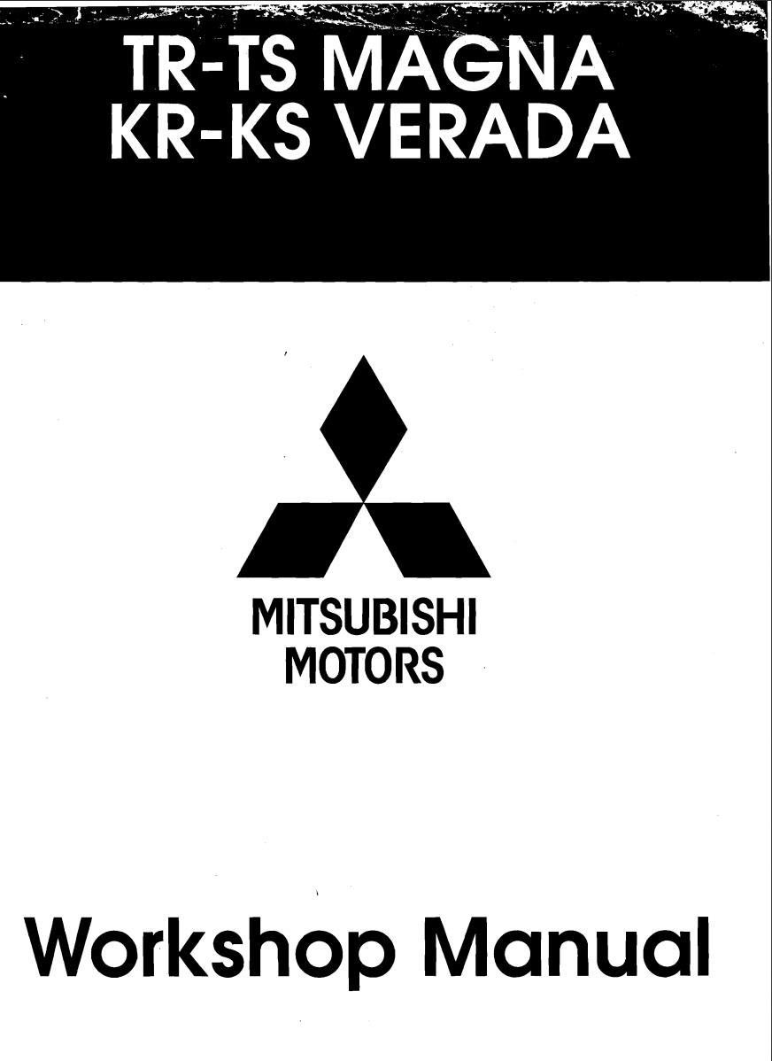 Mitsubishi Magna Verada Sigma V3000 R S Series Service Repair Manual