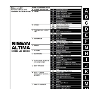 Nissan Altima 2012 Service Repair Manual