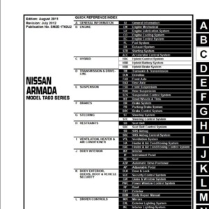 Nissan Armada 2012 Service Repair Manual
