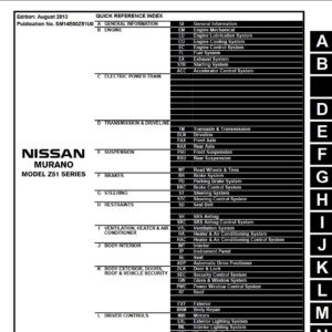 Nissan Murano 2014 Service Repair Manual