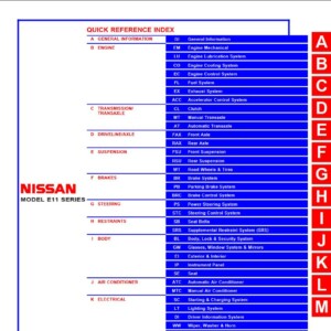 Nissan Note E11 Electronic Repair Manual