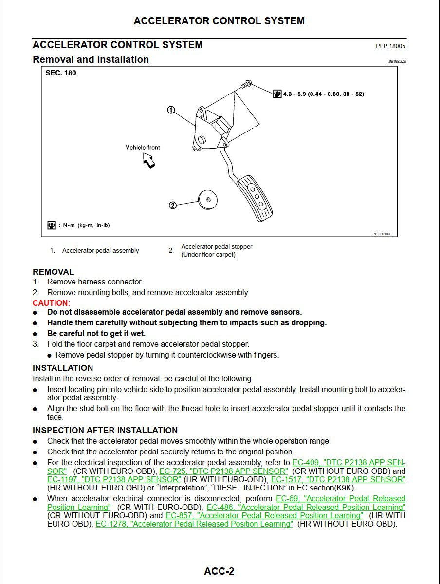 Nissan Note Model E11 Series Service Manual