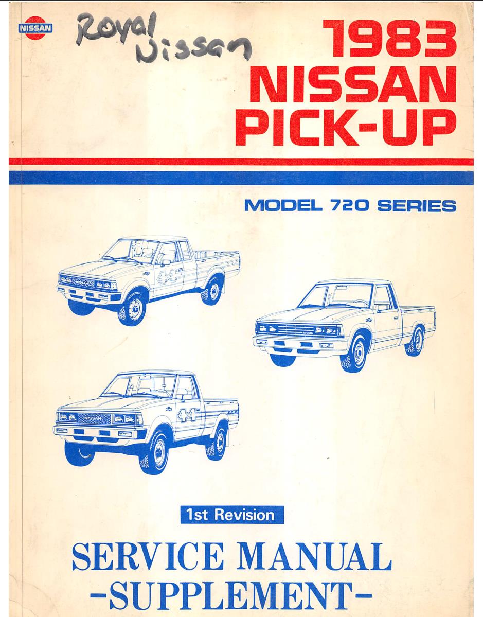Nissan Pick-Up 1983 Service Repair Manual
