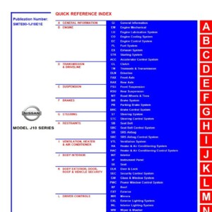 Nissan Qashqai J10 Electronic Service Manual April 2007
