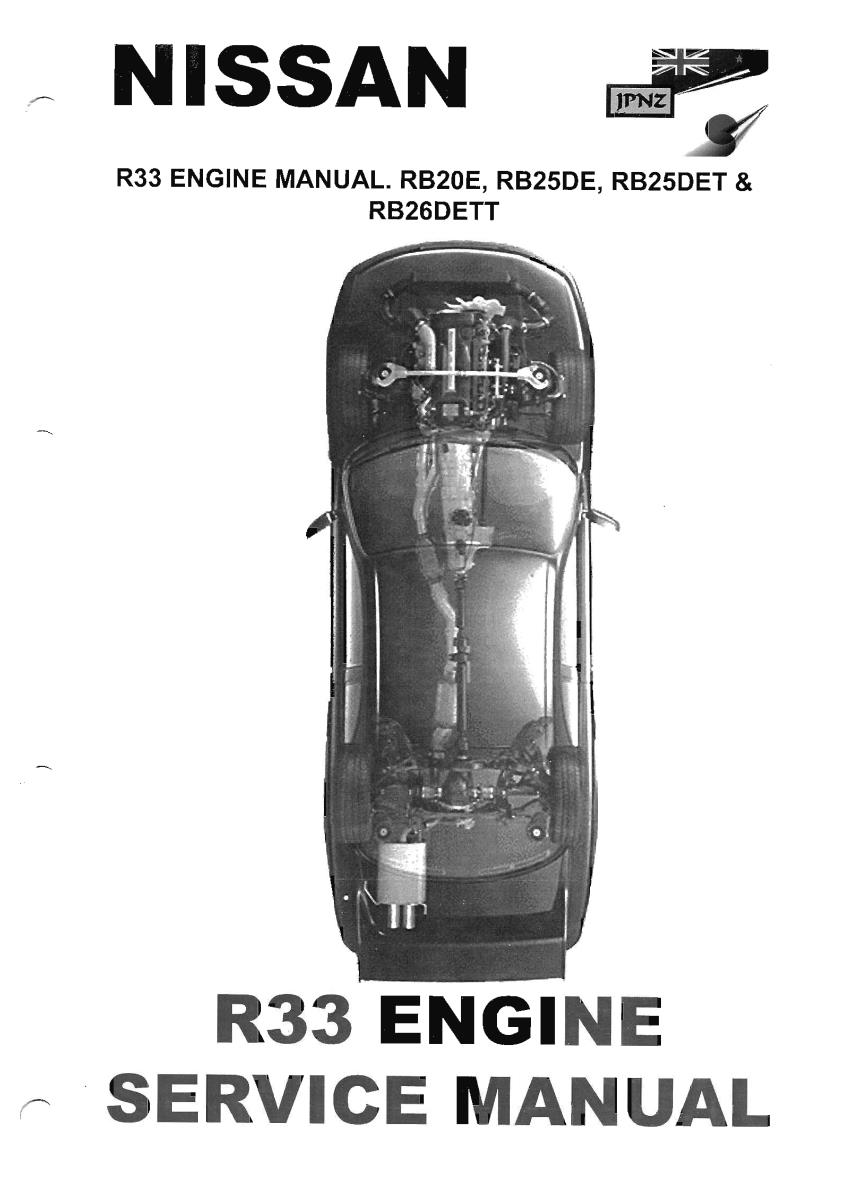 Nissan Skyline Gt-r R33 1993-1998 Service Manual