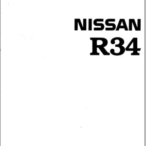 Nissan Skyline Gt-r R34 1998 - 2002 Service Manual
