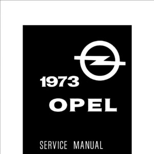 Opel 1900 GT Manta 1973 Service Manual