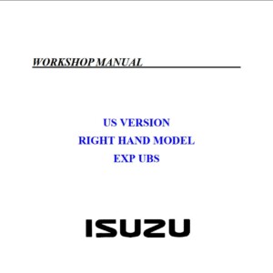 Opel Frontera 1998-2002 Workshop Manual