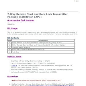 Pontiac G8 2008 - 2009 Factory Service Manual