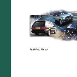 Range Rover P38 MY95 On Workshop Manual Volume 1 LRL0326ENG