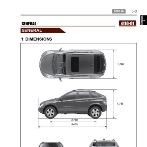 SsangYong Actyon 2008 Service Repair Manual