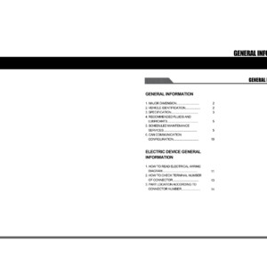 SsangYong Korando C C206 2012.10 Service Manual Wiring Diagram