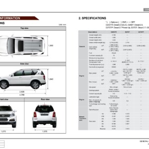 SsangYong New Rexton Y290 2012.06 Service Manual Wiring Diagram