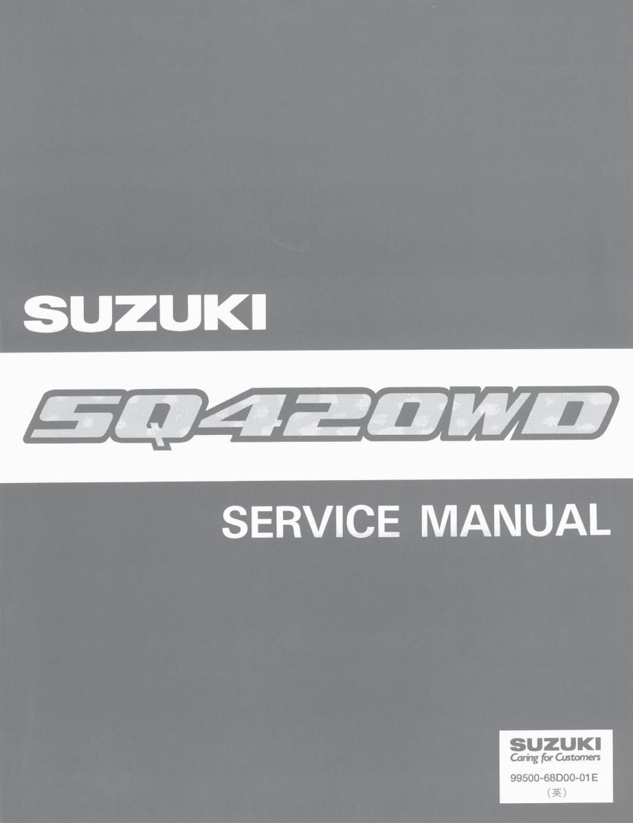 Suzuki Grand Vitara SQ420WD Service Manual 99500-68D00-01E
