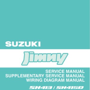 Suzuki Jimny SN413 SN415D 2007 Service Repair Manual
