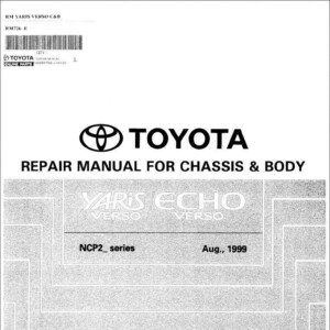 Toyota Echo Verso 1999 Repair Manual