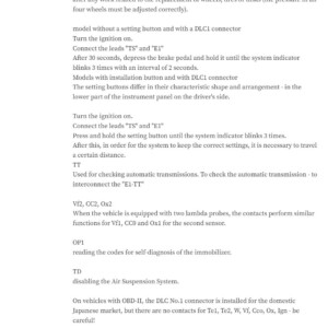 TOYOTA Error Codes & SELF-DIAGNOSTICS