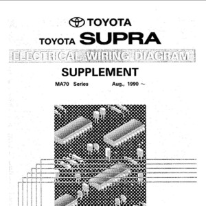 Toyota Supra MA series 1990 Service Repair Manual