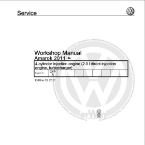 Volkswagen Amarok 2011 Workshop Manual