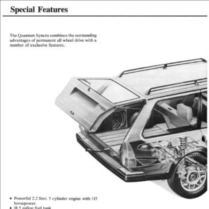 Volkswagen Passat B2 syncro Repair Manual