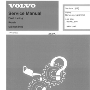 Volvo 240 400 700 900 850 1991 - 1995 Service Repair Manual