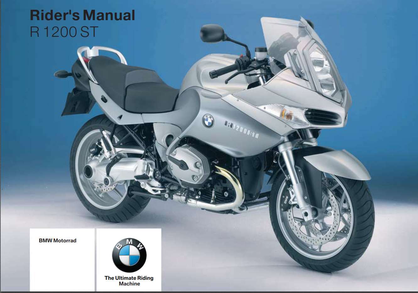 BMW R 1200 ST 3rd Edition 2006 Owner’s Manual