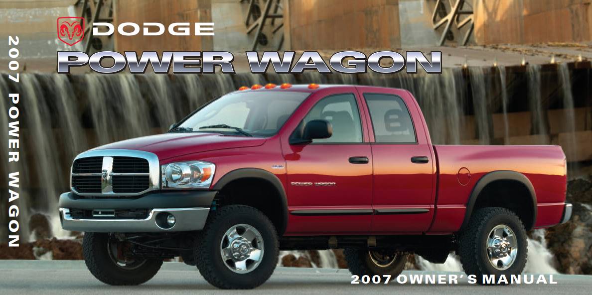 Dodge Ram Wagon 2007 Owner's Manual