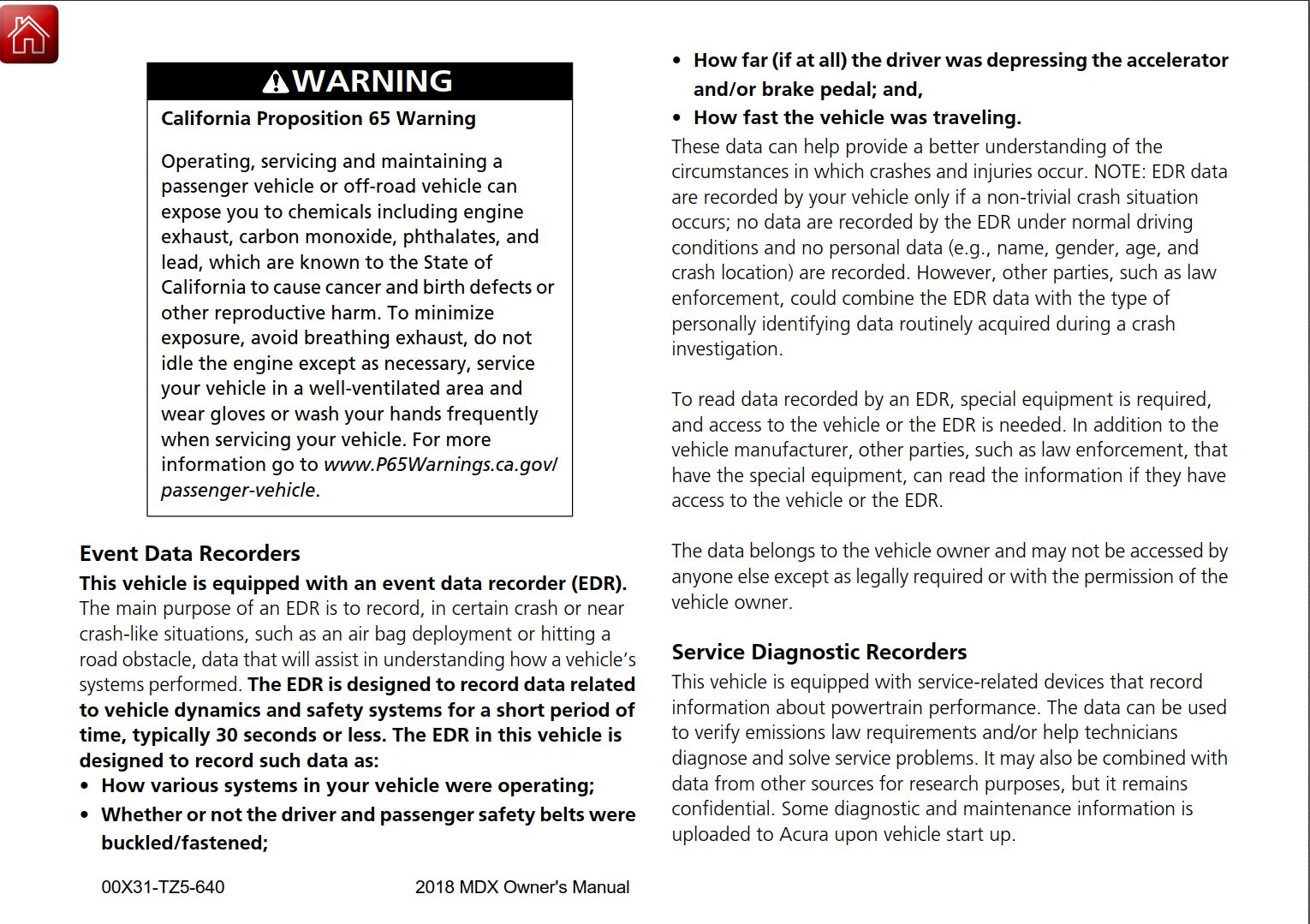 2023 Acura Mdx Owners Manual