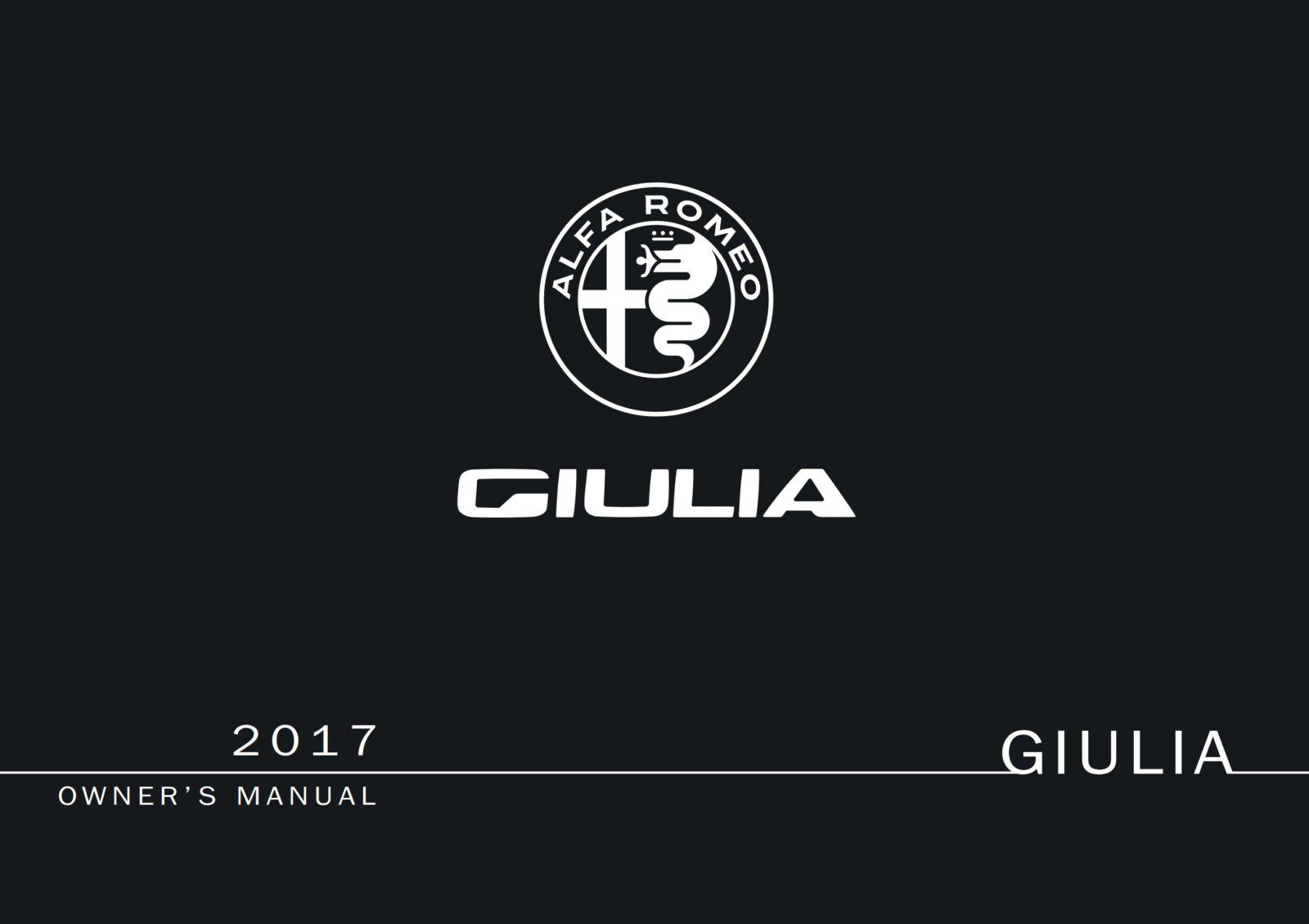 Alfa Romeo Giulia 2017 Owner’s Manual – PDF Download
