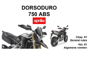 Aprilia Dorsoduro 750 ABS 2008 Owner’s Manual