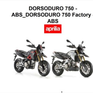 Aprilia Dorsoduro 750 ABS 2012 Owner’s Manual