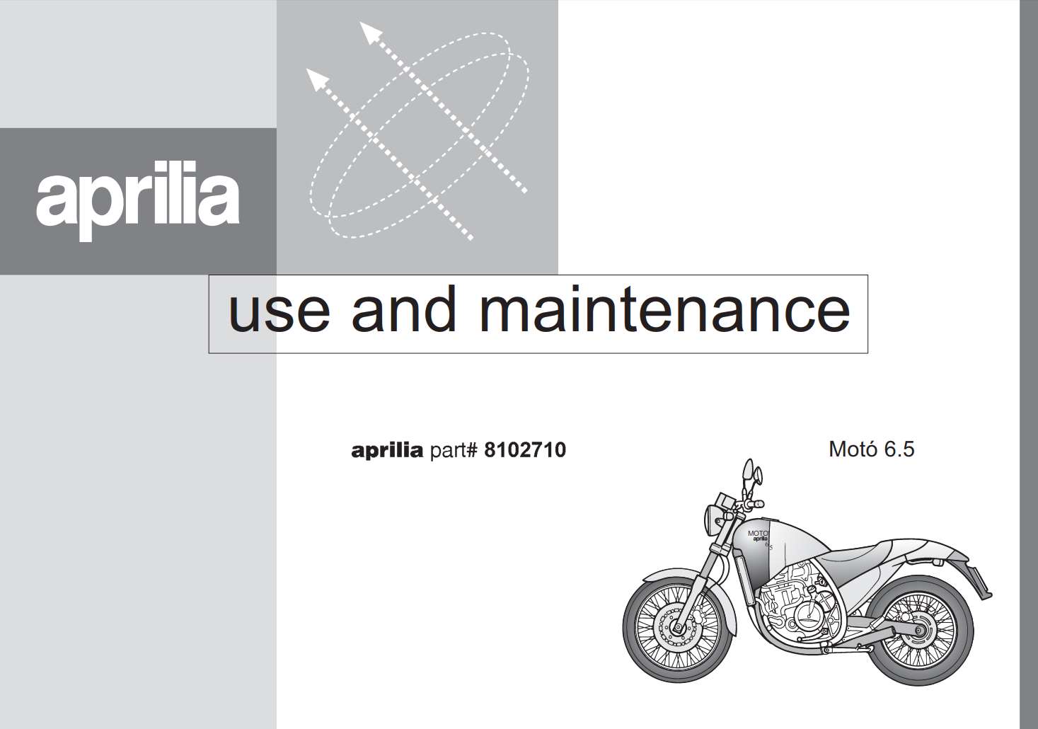 Aprilia Moto 6.5 1996 Owner’s Manual