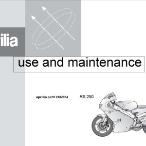 Aprilia RS 250 1997 Owner’s Manual